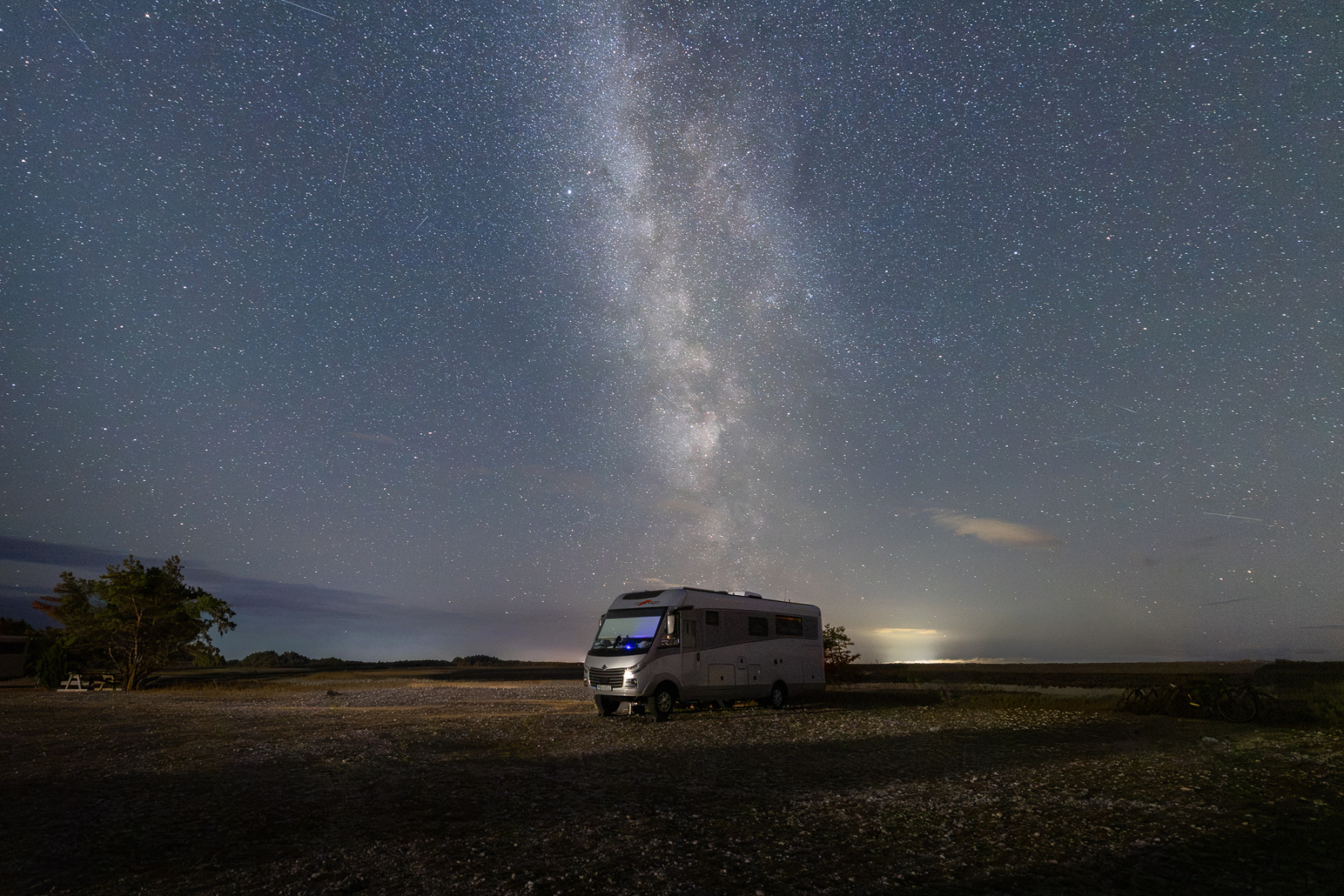 Vintergatan över Fårö