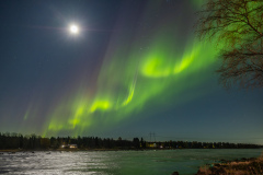 Månsken över Kukkolaforsen